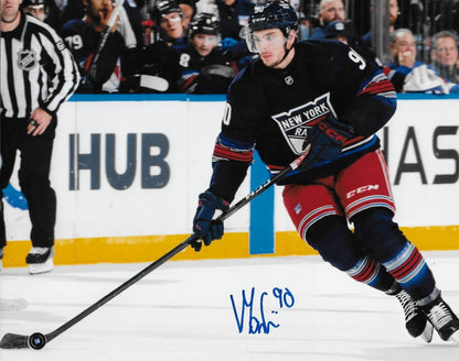 Signed Victor Mancini  New York Rangers Autographed 8x10 Photo #4 Original