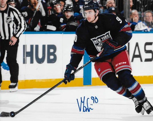 Signed Victor Mancini  New York Rangers Autographed 8x10 Photo #4 Original