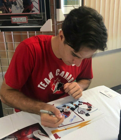 Signed Team Canada Dylan Garand World Juniors New York Rangers 8x10 Photo #1
