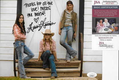 Signed Hassie Harrison Yellowstone Tacoma FD 8x10 Photo #5 w JSA Authentication