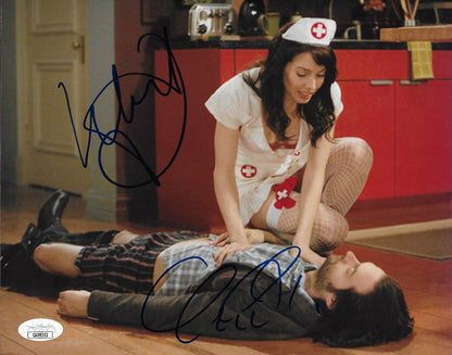 Signed Chris D'Elia Whitney Cummings Undateable 8x10 Photo #2 JSA Authentication