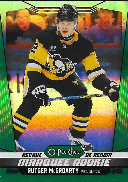 2024-25 O-Pee-Chee Hockey Green Rainbow Marquee RC Rutger McGroarty 17/33 563
