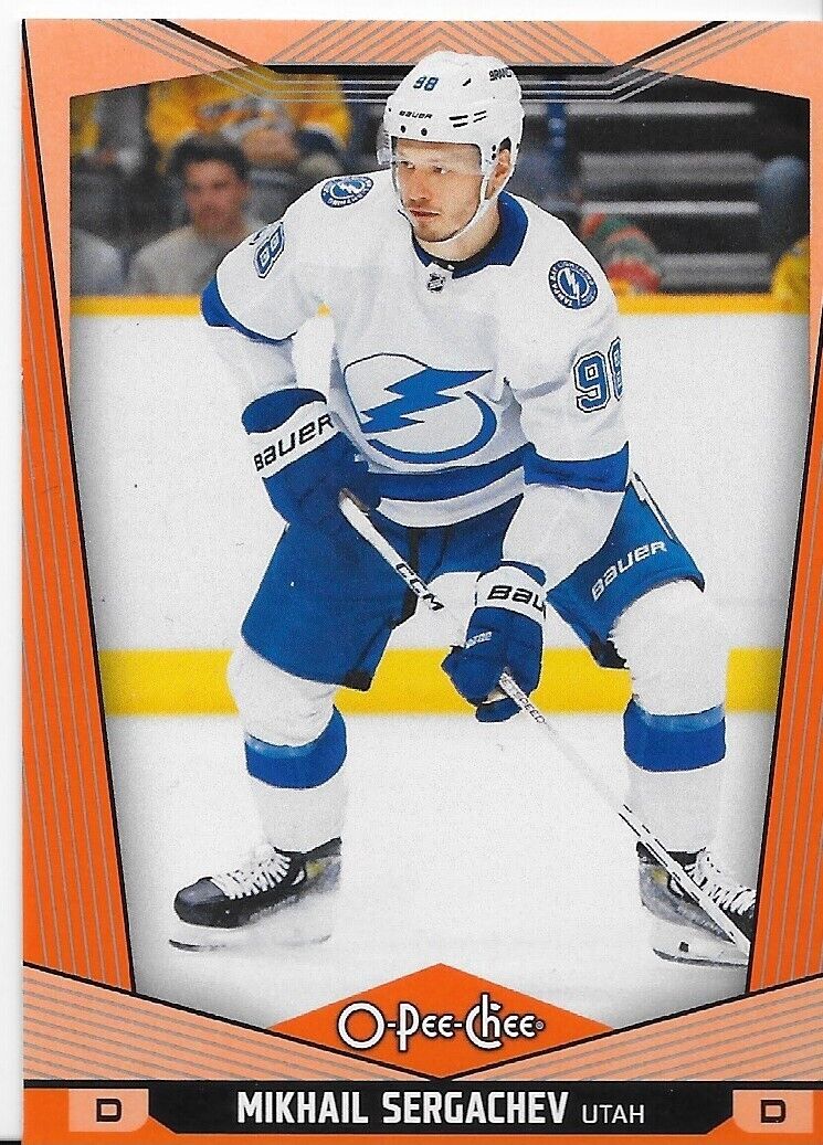 2024-25 O-Pee-Chee Mikhail Segachev Tampa Bay Lightning Orange 08/25 214