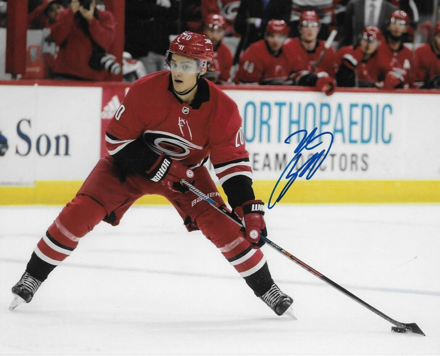 Signed Sebastian Aho Carolina Hurricanes Autographed 8x10 Photo #2 Original