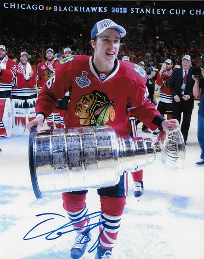 Signed Teuvo Teravainen Chicago Blackhawks Stanley Cup 8x10 Photo #3 Original