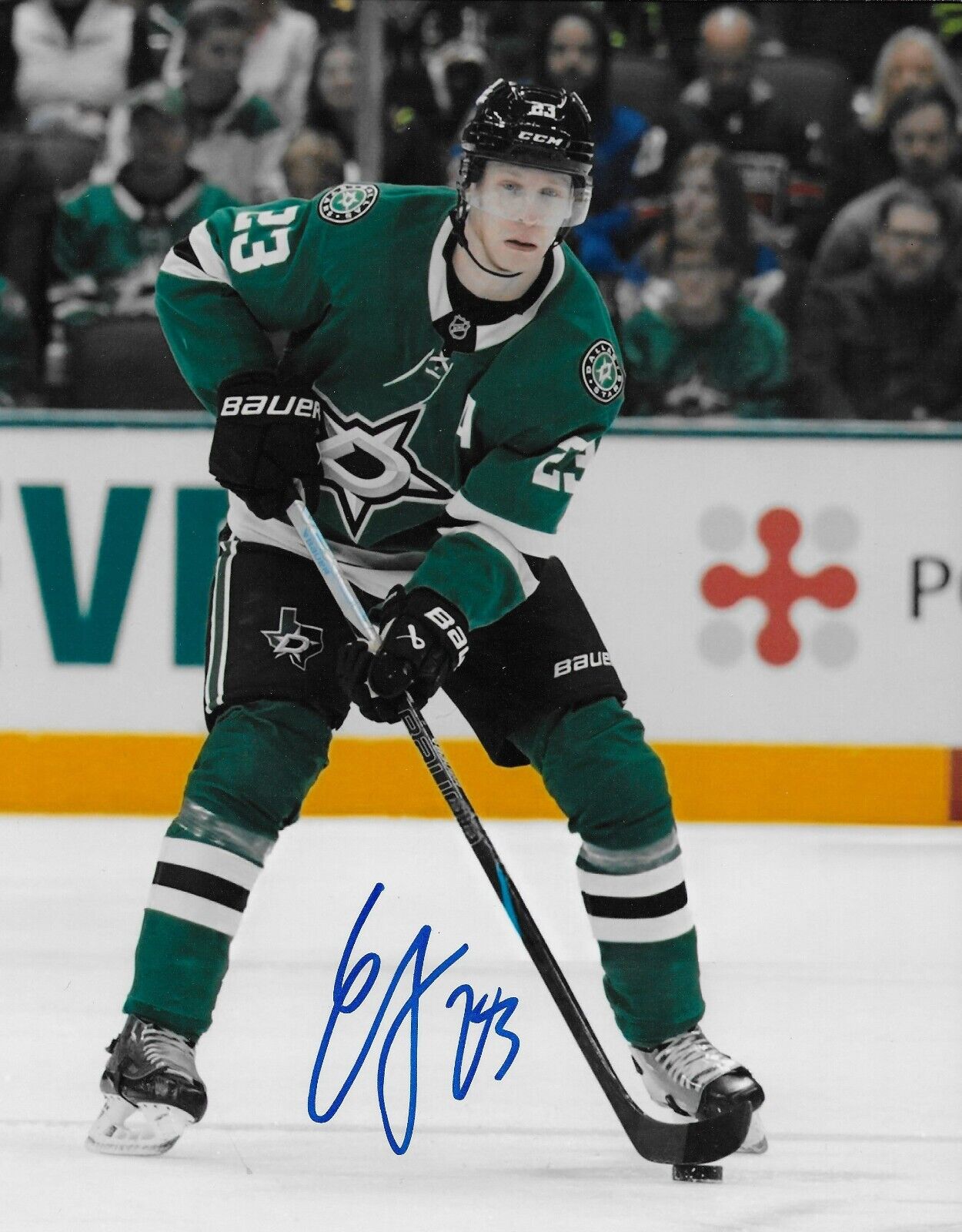 Signed Esa Lindell Dallas Stars Autographed 8x10 Photo #1 Original