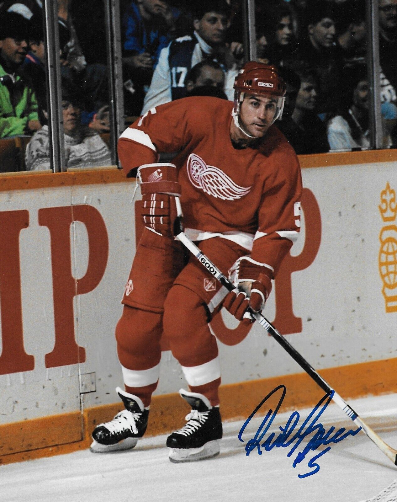Signed Rick Green Detroit Red Wings Autographed 8x10 Photo #5 Private Signing