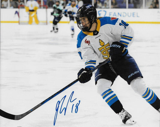 Signed Jesse Compher PWHL Toronto Sceptres Autographed 8x10 Photo #3 Original