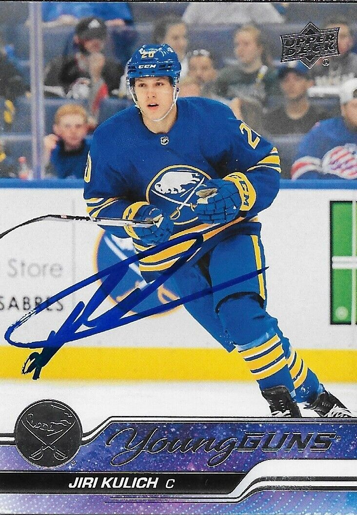 Signed Jiri Kulich 2023-24 UD Young Guns Buffalo Sabres Rookie Card