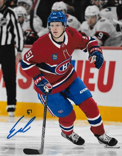 Signed Emil Heineman Montreal Canadiens 8x10 Photo #3 Original Private Signing