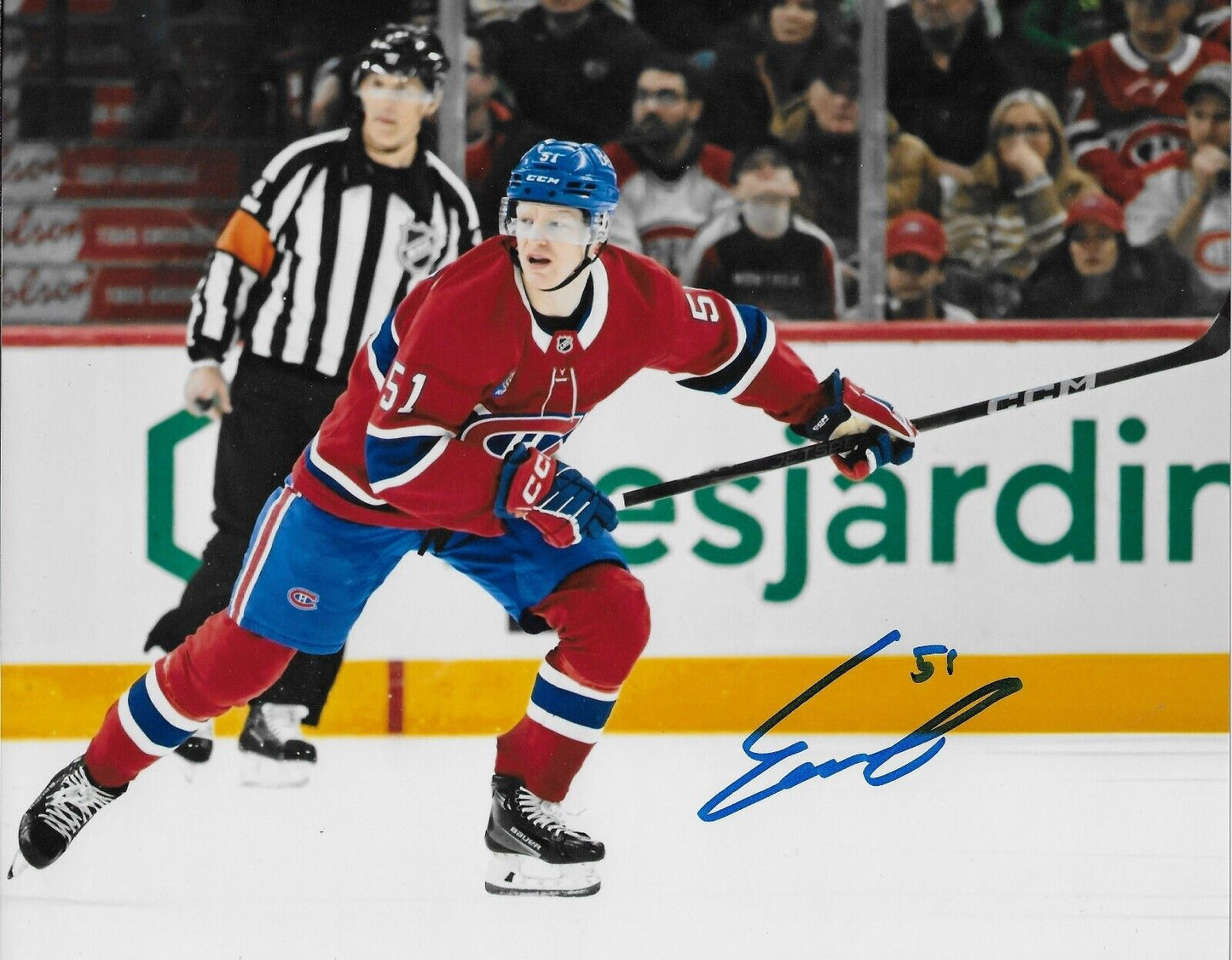 Signed Emil Heineman Montreal Canadiens 8x10 Photo #4 Original Private Signing