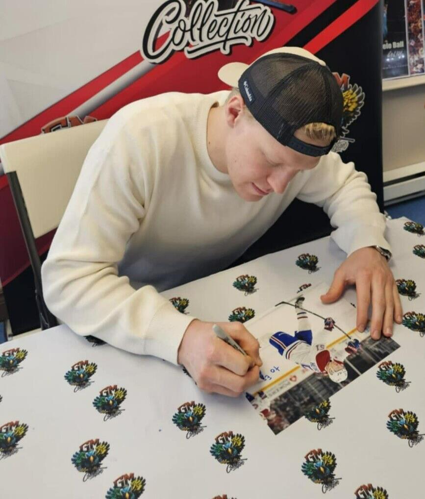 Signed Emil Heineman Montreal Canadiens 8x10 Photo #4 Original Private Signing