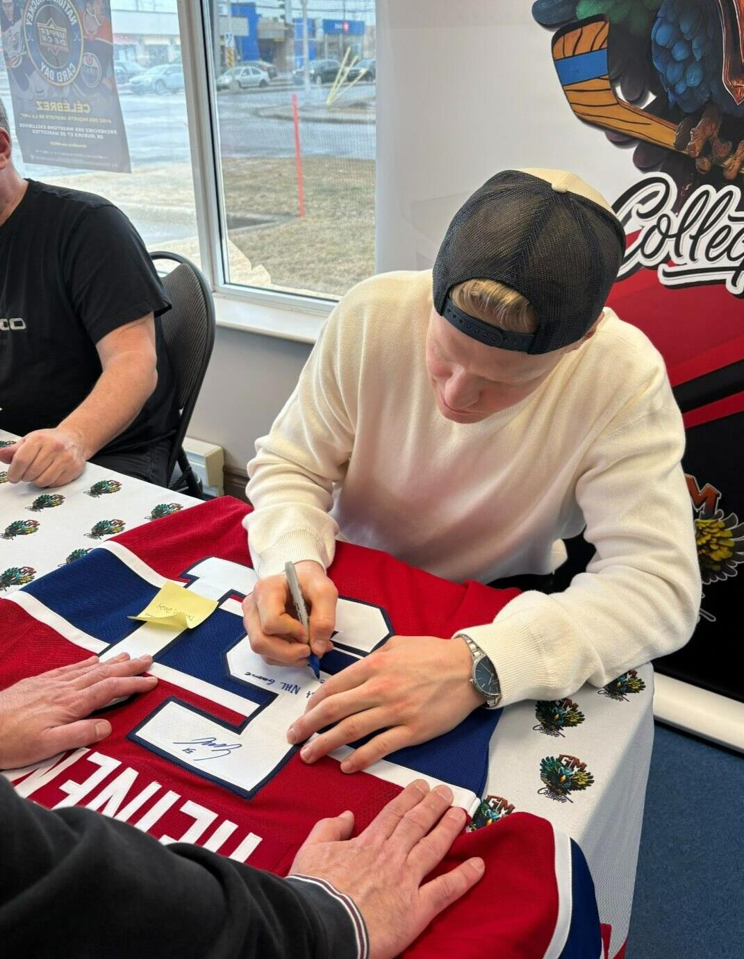 Signed Emil Heineman Montreal Canadiens 8x10 Photo #5 Original Private Signing