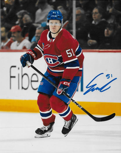 Signed Emil Heineman Montreal Canadiens 8x10 Photo #6 Original Private Signing