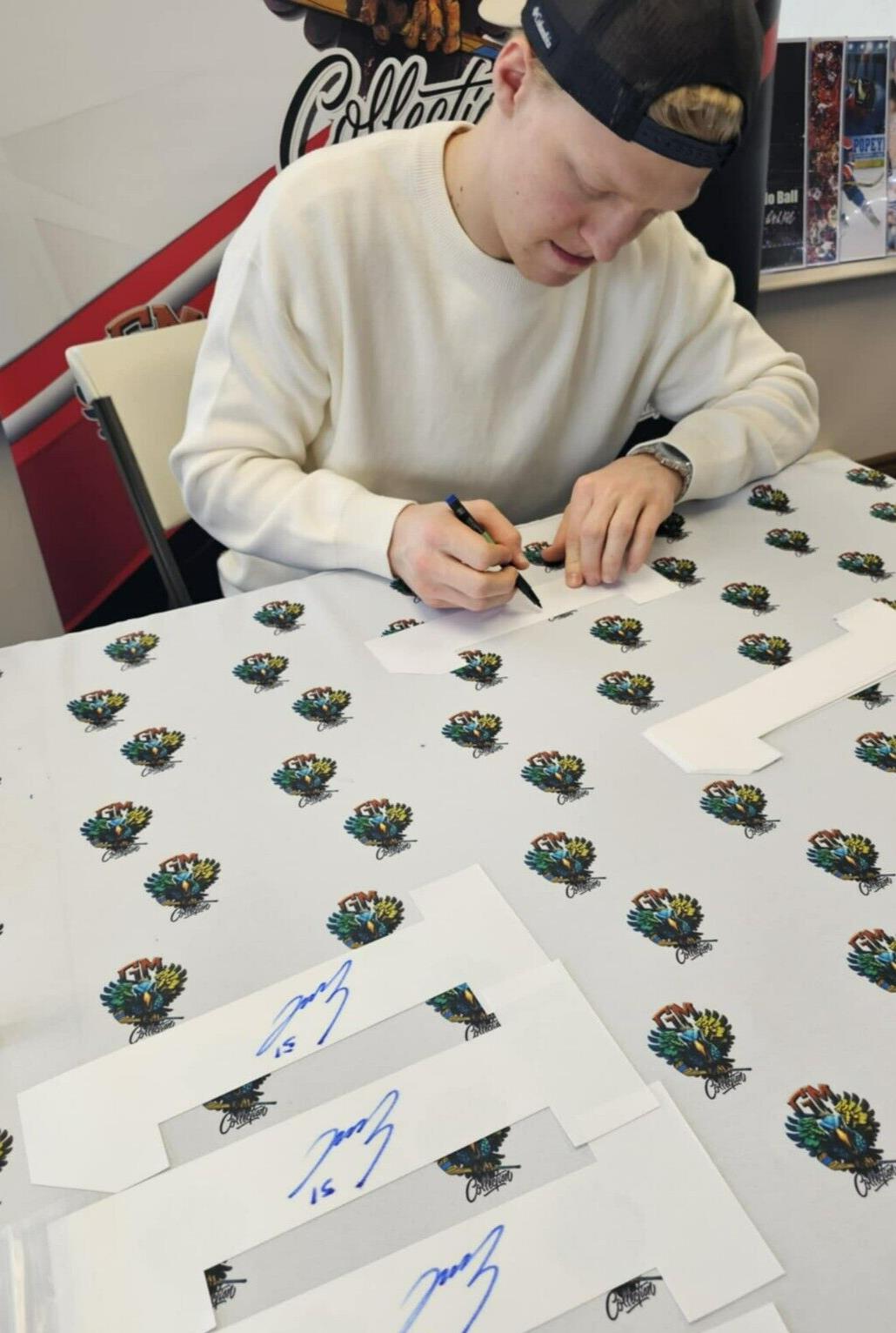 Signed Emil Heineman Montreal Canadiens Team Sweden 8x10 Photo 8 Private Signing