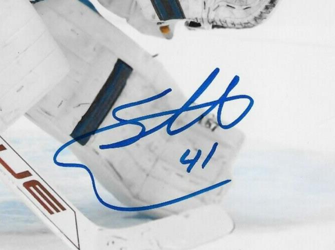 Signed Scott Wedgewood Colorado Avalanche Autographed 8x10 Photo #1 Original