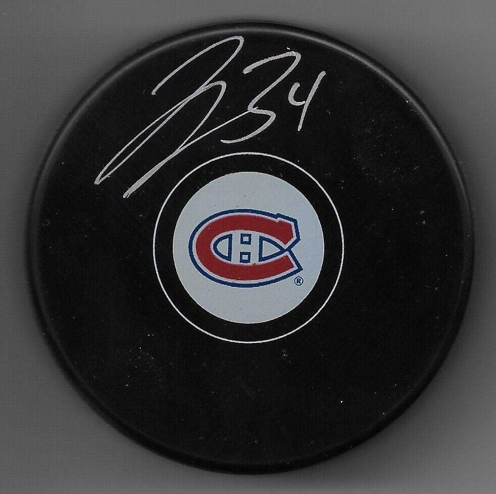 Signed Jake Allen Montreal Canadiens Hockey Puck Original Private Signing