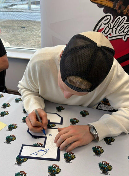 Signed Emil Heineman Montreal Canadiens Hockey Puck Inscribed Private Signing