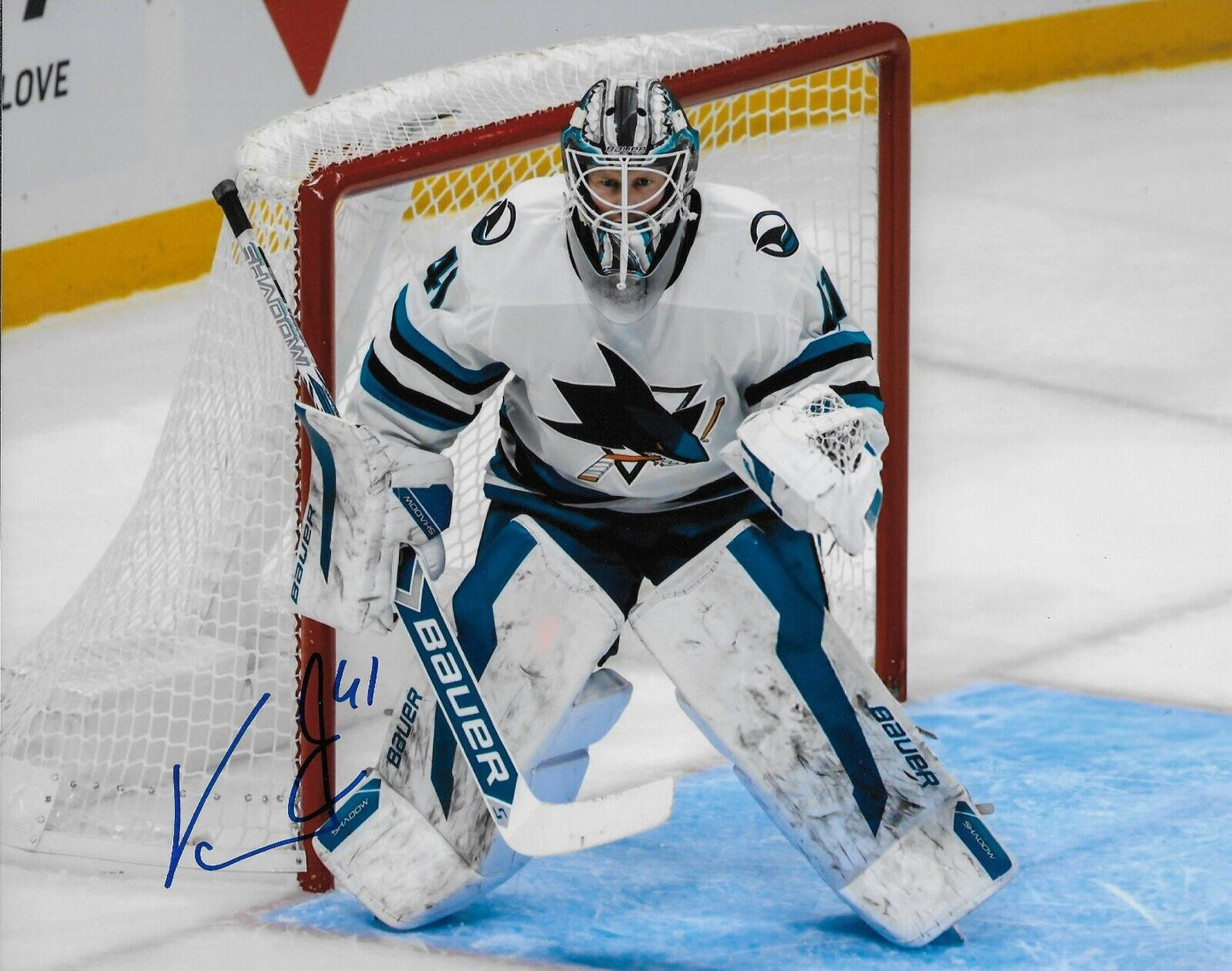 Signed Vitek Vanecek San Jose Sharks Autographed 8x10 Photo #2 Original