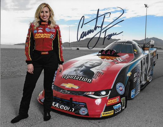 Signed Courtney Force NHRA Driver Autographed 8x10 Photo #1 Original
