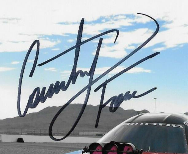 Signed Courtney Force NHRA Driver Autographed 8x10 Photo #1 Original