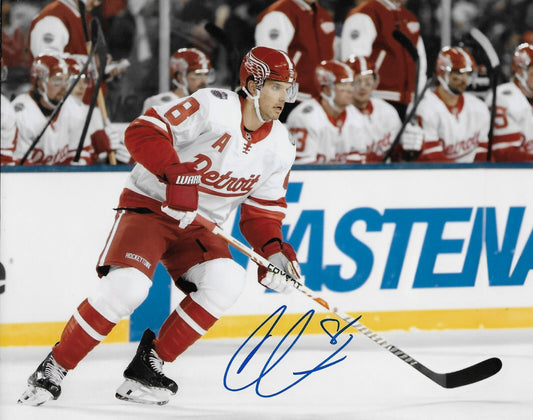 Signed Ben Chiarot Detroit Red Wings Outdoor Classic 8x10 Photo #1 Original