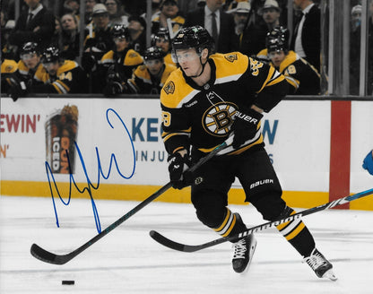 Signed Morgan Geekie Boston Bruins Autographed 8x10 Photo #1 Original