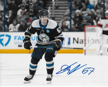 Signed James Malatesta Columbus Blue Jackets Autographed 8x10 Photo #1 Original