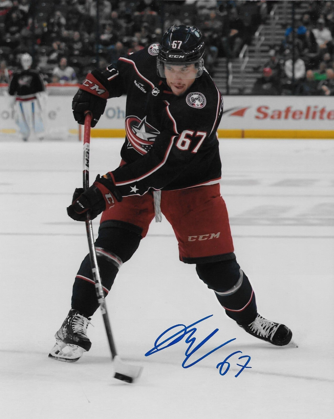 Signed James Malatesta Columbus Blue Jackets Autographed 8x10 Photo #3 Original