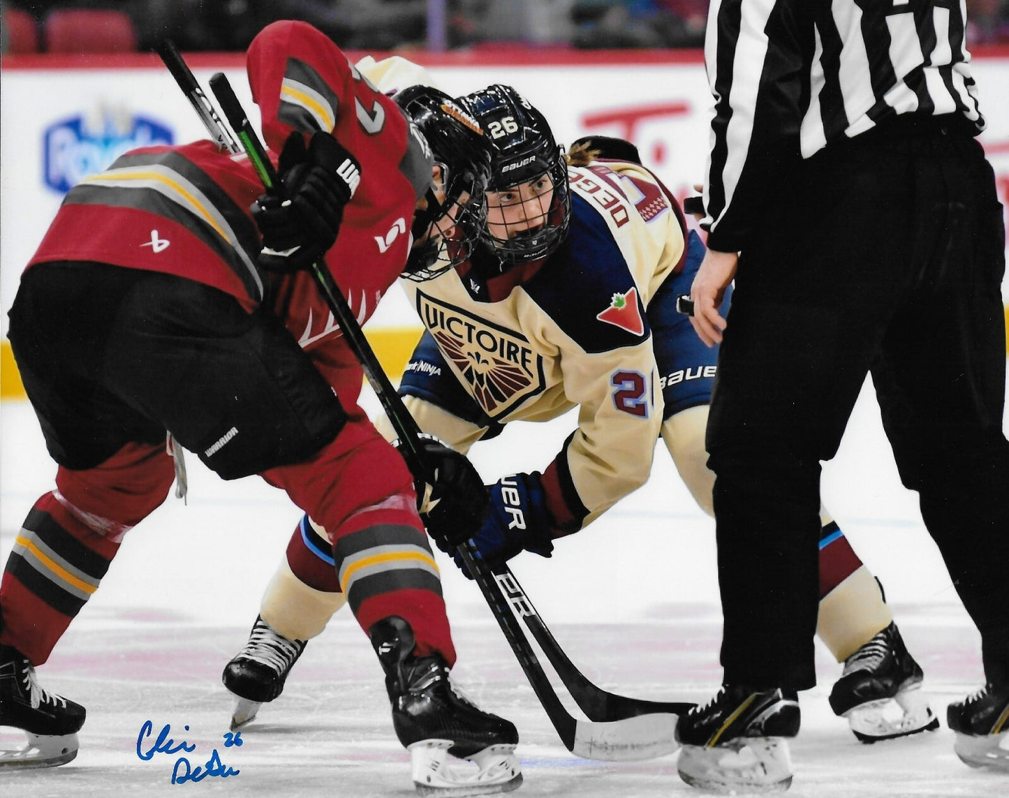 Signed Claire DeGeorge PWHL Montreal Victoire Autographed 8x10 Photo #2 Original