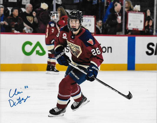 Signed Claire DeGeorge PWHL Montreal Victoire Autographed 8x10 Photo #5 Original