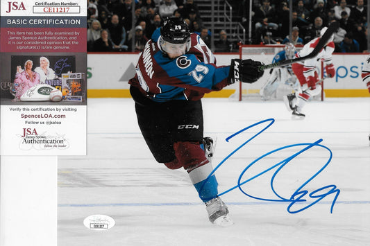 Signed Nathan MacKinnon Colorado Avalanche 8x10 Photo #1 w JSA Authentication