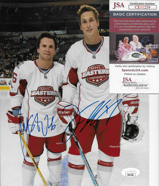 Signed Martin St Louis Vincent Lecavalier All Star 8x10 Photo JSA Authentication
