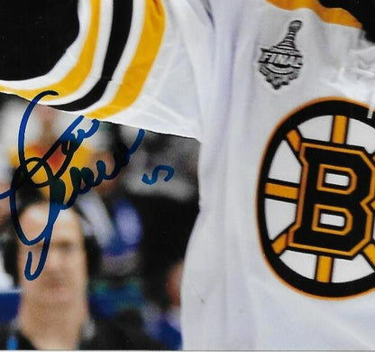 Signed Zdeno Chara Boston Bruins Stanley Cup 8x10 Photo #1 w JSA Authentication