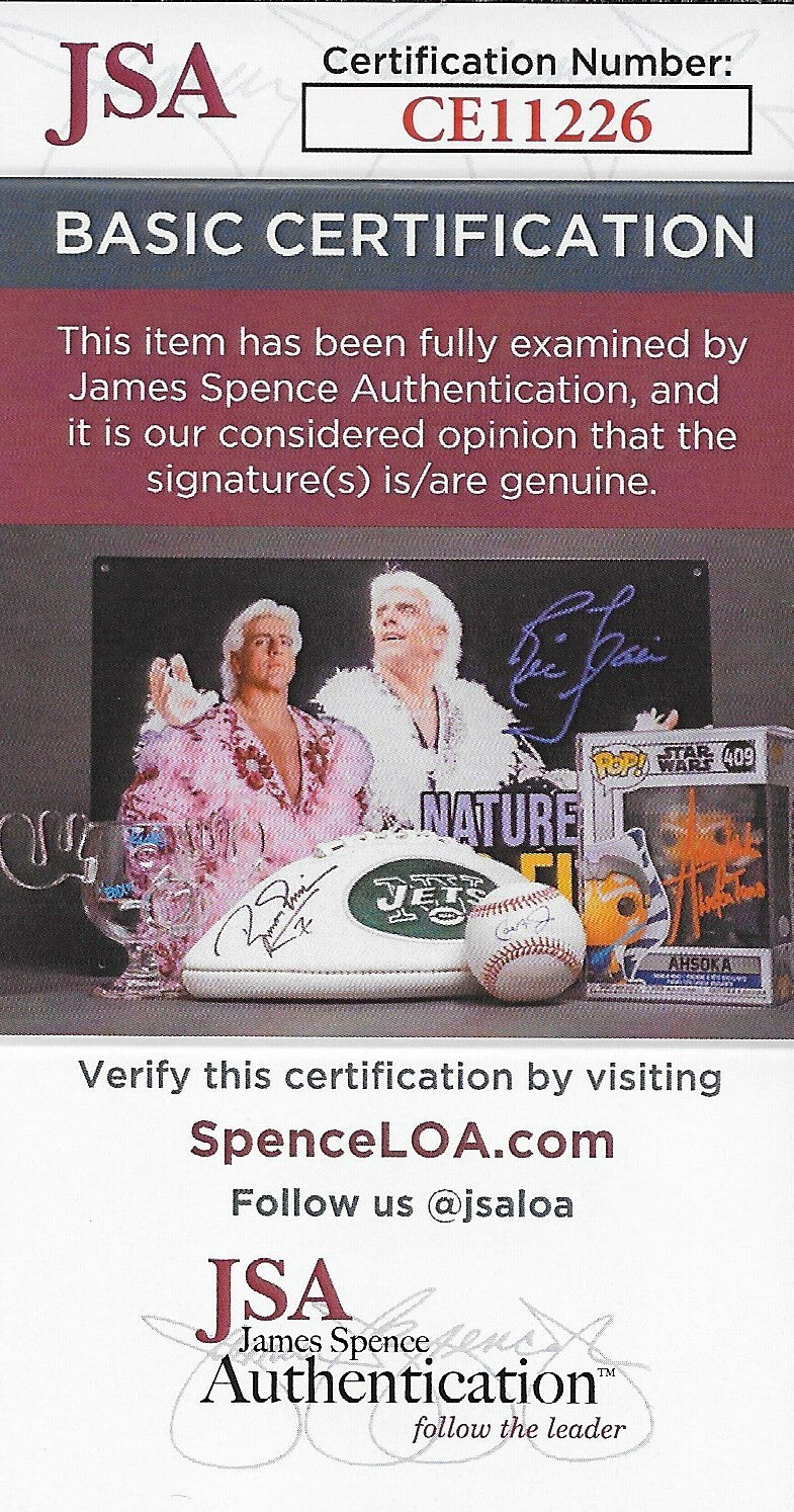 Signed Ed Belfour Chicago Blackhawks Goalie 8x10 Photo #1 w JSA Authentication