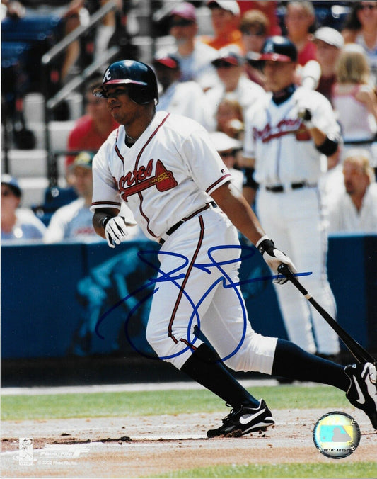 Signed  Andrew Jones Atlanta Braves Autographed 8x10 Photo #1 Original
