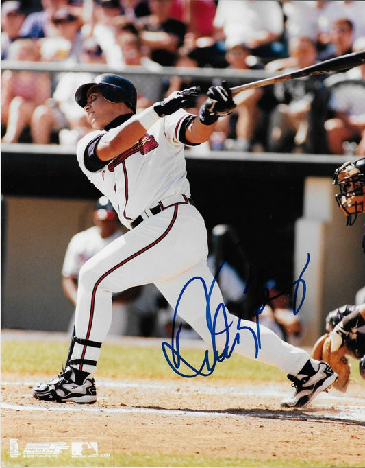 Signed Andres Galarraga Atlanta Braves Autographed 8x10 Photo #1 Original