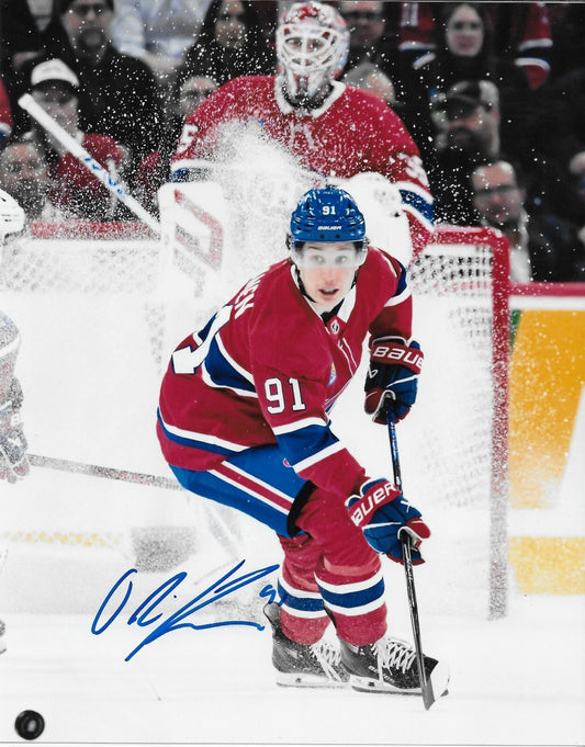 Signed Oliver Kapanen Montreal Canadiens Autographed 8x10 Photo #1 Original