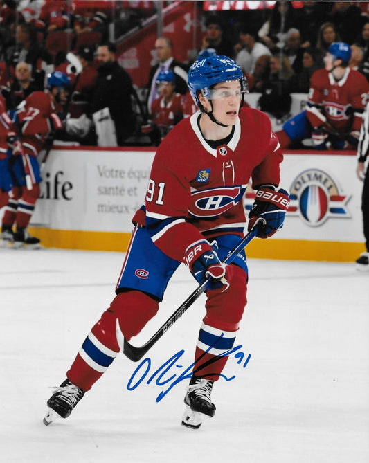 Signed Oliver Kapanen Montreal Canadiens Autographed 8x10 Photo #2 Original