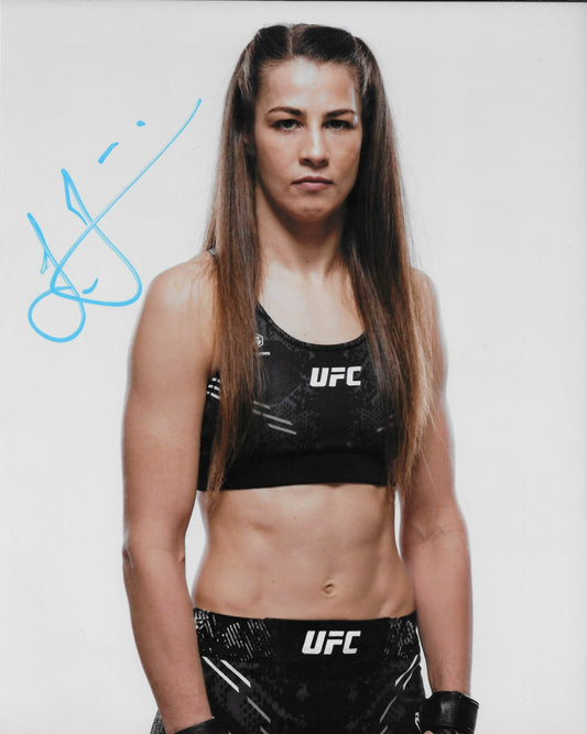 Signed Jasmine Jasudavicius UFC MMA Autographed 8x10 Photo #4 Original