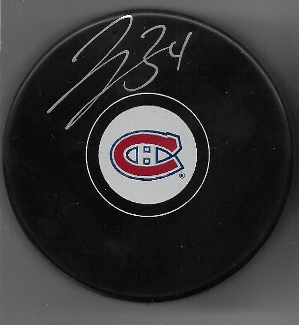Signed Montreal Canadiens Jake Allen Hockey Puck Original Private Signing w JSA
