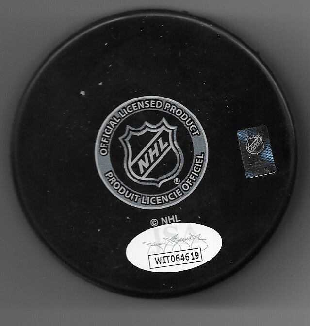 Signed Montreal Canadiens Jake Allen Hockey Puck Original Private Signing w JSA