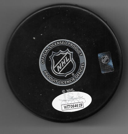 Signed Montreal Canadiens Jake Allen Hockey Puck Original Private Signing w JSA