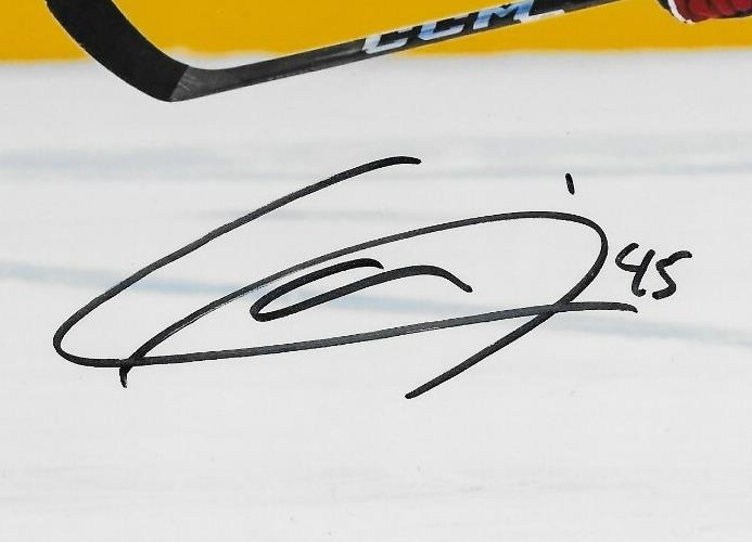 Signed Alexandre Carrier Montreal Canadiens Autographed 8x10 Photo #1 Original