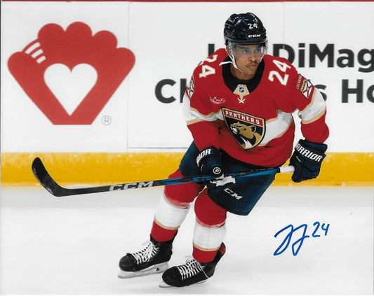 Signed Justin Sourdif Florida Panthers Autographed 8x10 Photo #1 Original