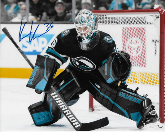 Signed  Kaapo Kahkonen San Jose Sharks Autographed 8x10 Photo #2 Original