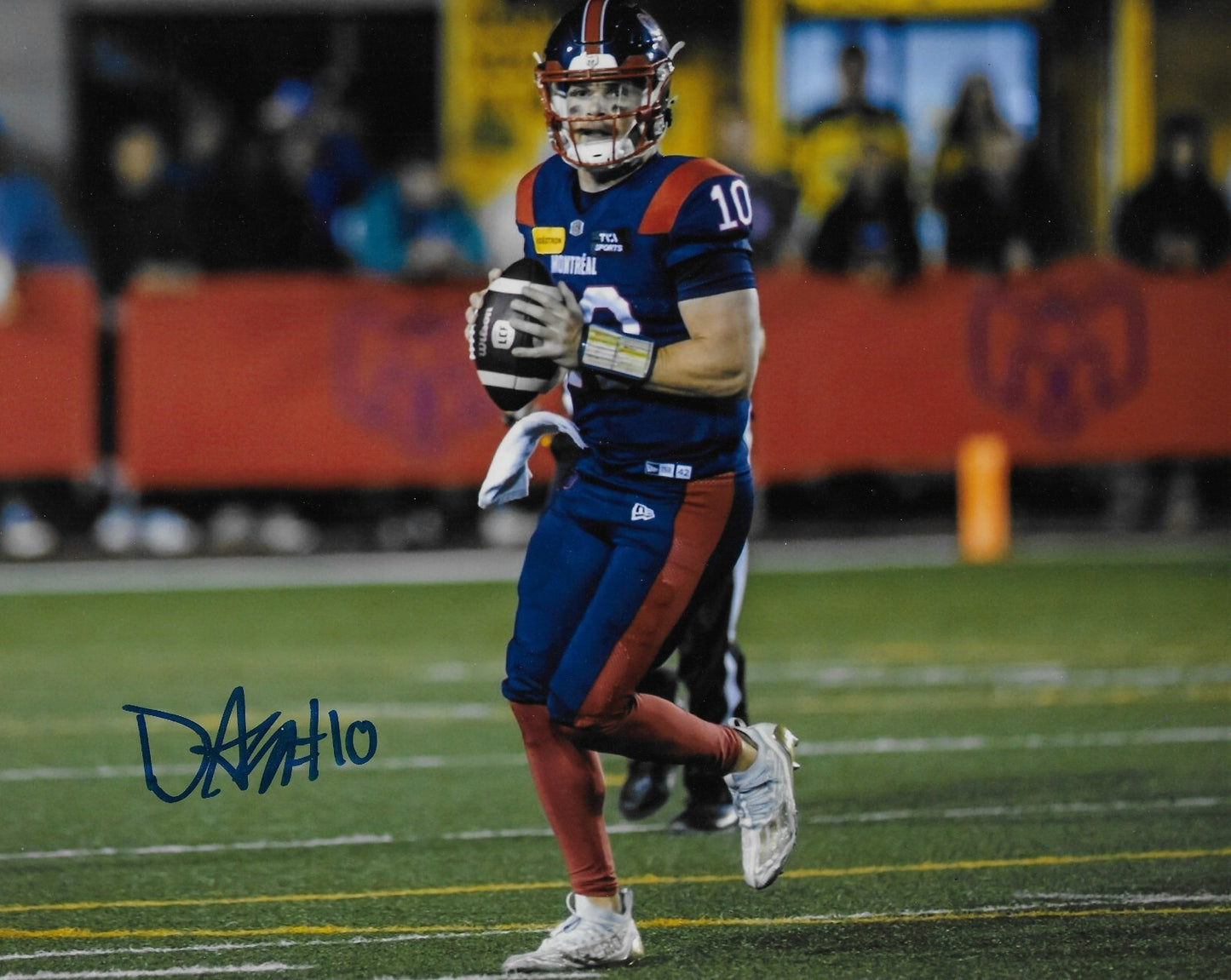 Signed Davis Alexander Montreal Alouettes 8x10 Photo #3 From Private Signing