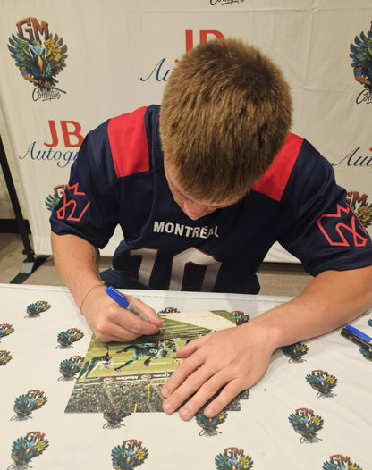 Signed Davis Alexander Montreal Alouettes 8x10 Photo #3 From Private Signing