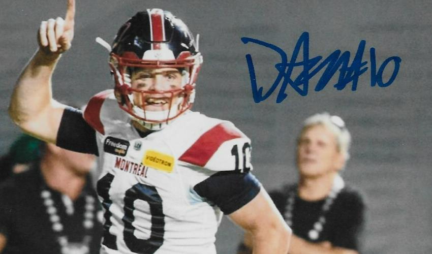 Signed Davis Alexander Montreal Alouettes 8x10 Photo #4 From Private Signing