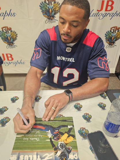 Signed Davis Alexander Montreal Alouettes 8x10 Photo #7 From Private Signing